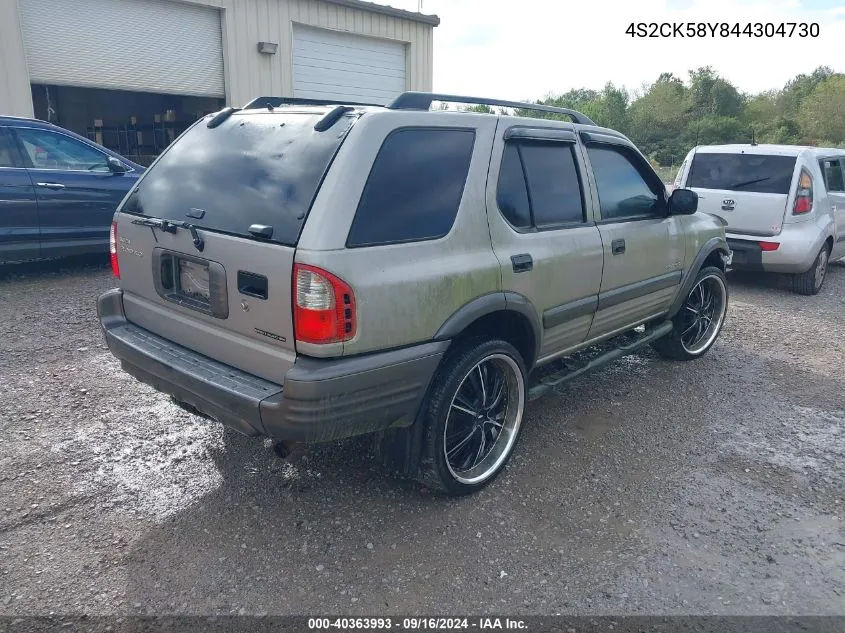 4S2CK58Y844304730 2004 Isuzu Rodeo S 3.5L V6