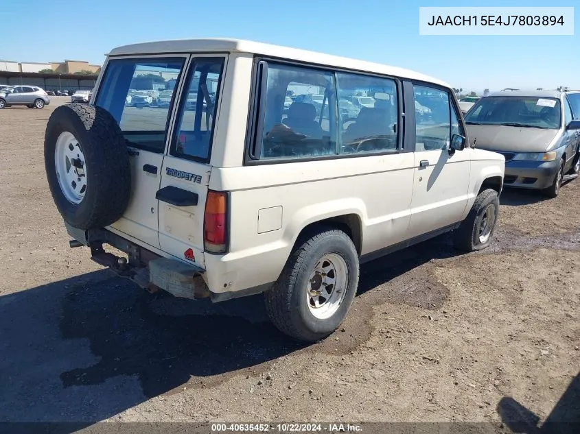 1988 Isuzu Trooper Ii VIN: JAACH15E4J7803894 Lot: 40635452