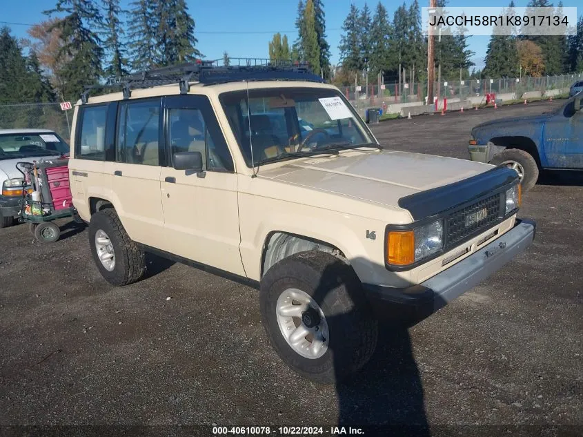 1989 Isuzu Trooper Ii VIN: JACCH58R1K8917134 Lot: 40610078