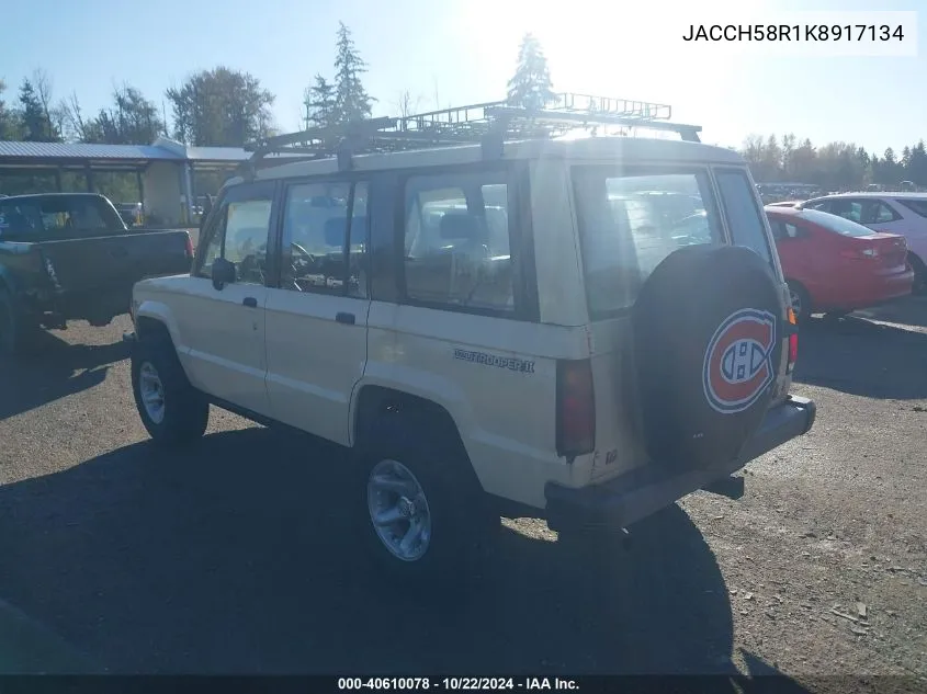 1989 Isuzu Trooper Ii VIN: JACCH58R1K8917134 Lot: 40610078