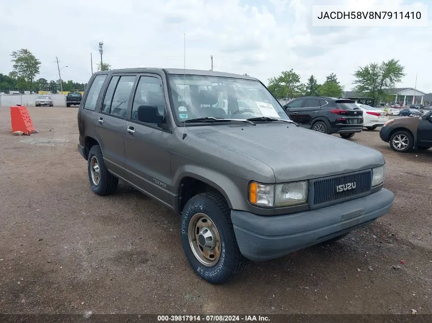 1992 Isuzu Trooper S VIN: JACDH58V8N7911410 Lot: 39817914