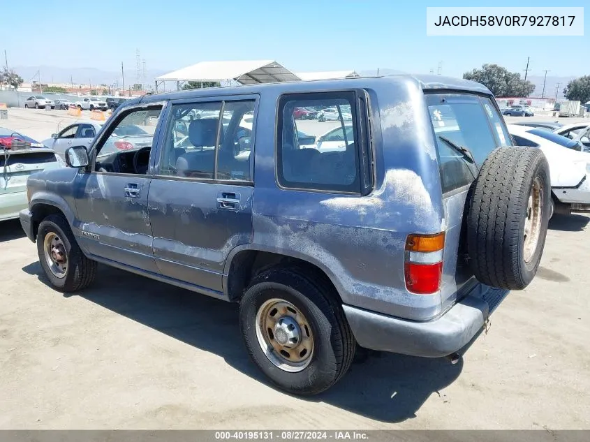 1994 Isuzu Trooper S VIN: JACDH58V0R7927817 Lot: 40195131