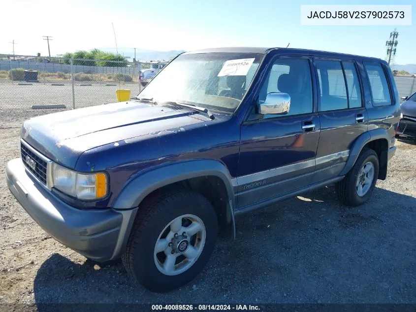 1995 Isuzu Trooper S VIN: JACDJ58V2S7902573 Lot: 40089526