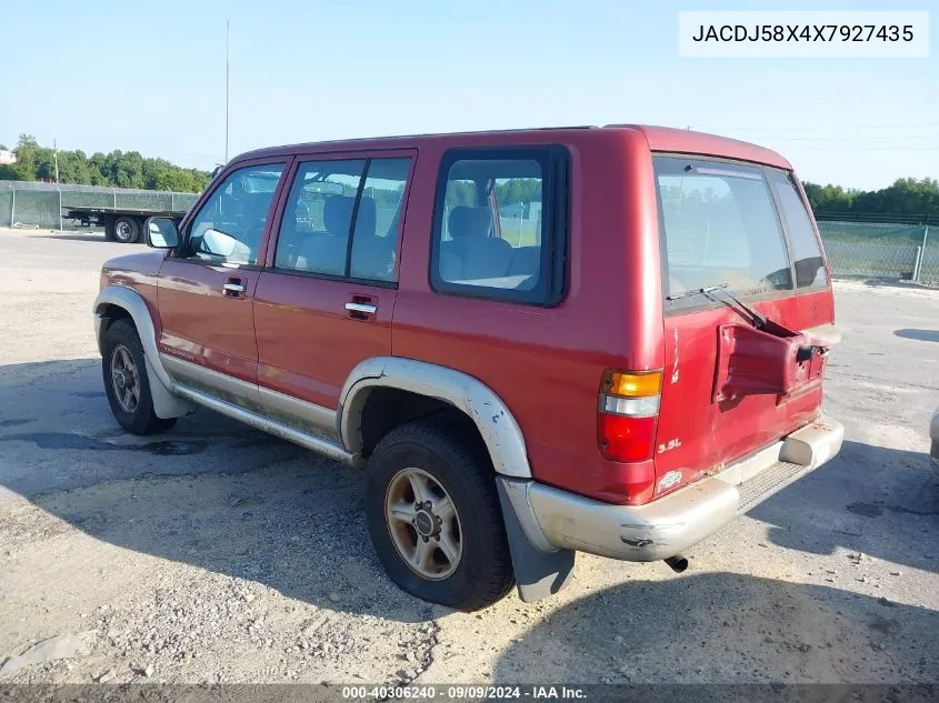 1999 Isuzu Trooper S VIN: JACDJ58X4X7927435 Lot: 40306240