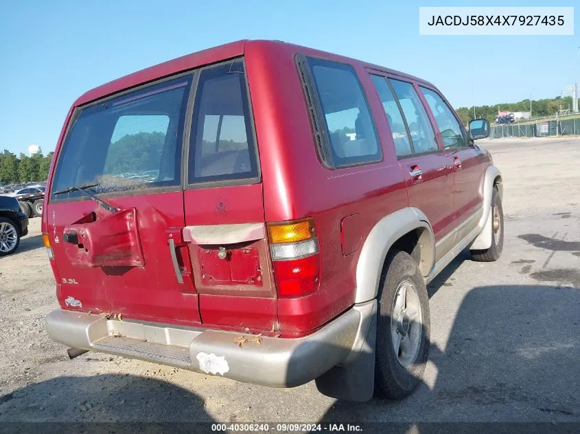 1999 Isuzu Trooper S VIN: JACDJ58X4X7927435 Lot: 40306240