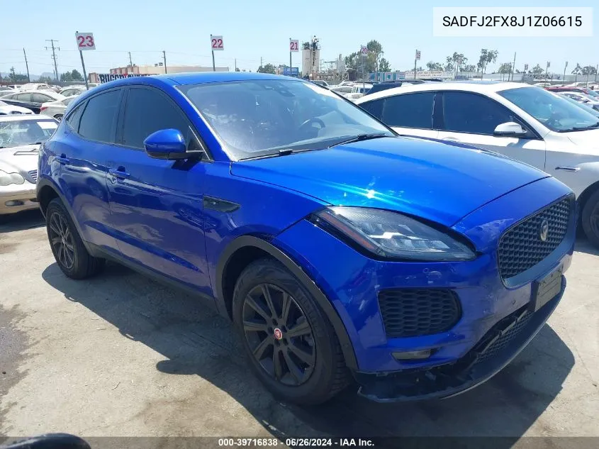 2018 Jaguar E-Pace R-Dynamic S/S VIN: SADFJ2FX8J1Z06615 Lot: 39716838