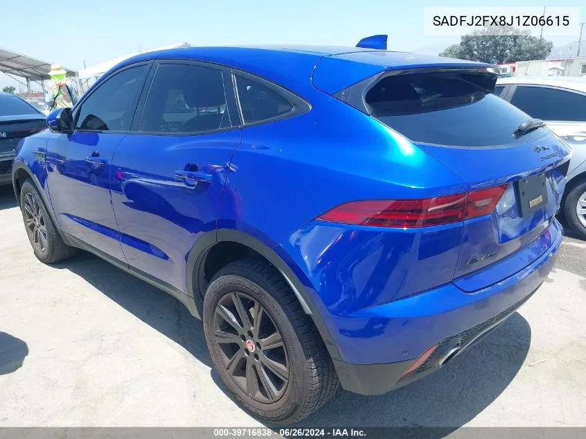 SADFJ2FX8J1Z06615 2018 Jaguar E-Pace R-Dynamic S/S