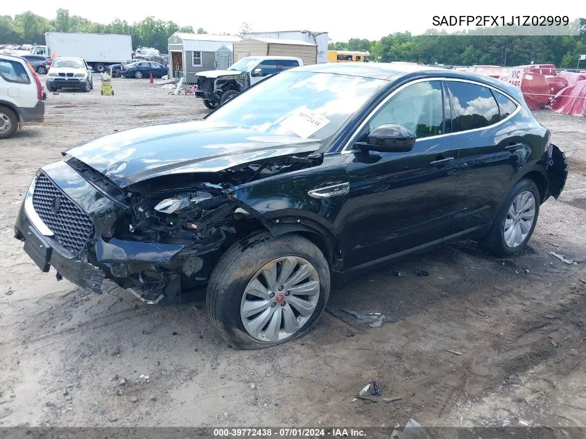 2018 Jaguar E-Pace Se VIN: SADFP2FX1J1Z02999 Lot: 39772438