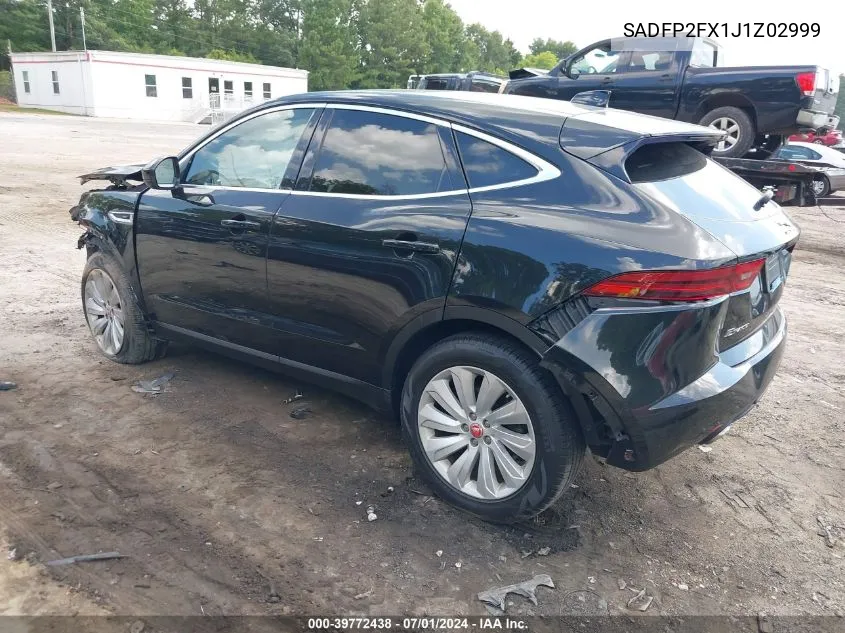 2018 Jaguar E-Pace Se VIN: SADFP2FX1J1Z02999 Lot: 39772438