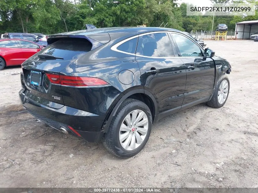 SADFP2FX1J1Z02999 2018 Jaguar E-Pace Se