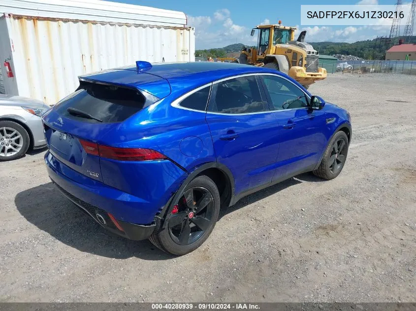 SADFP2FX6J1Z30216 2018 Jaguar E-Pace Se