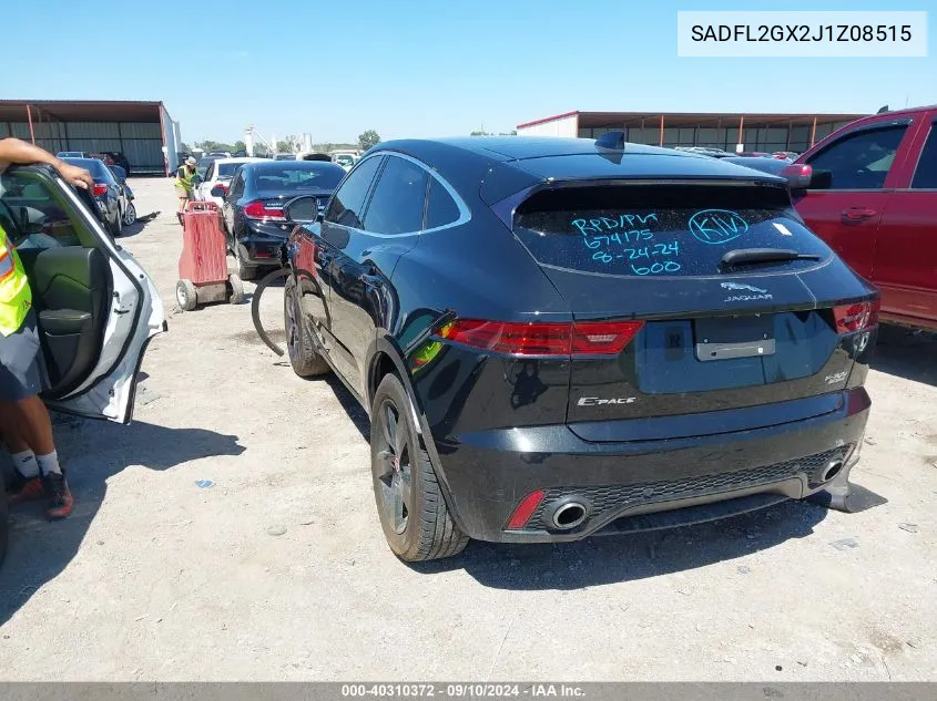 2018 Jaguar E-Pace R-Dynamic Se VIN: SADFL2GX2J1Z08515 Lot: 40310372