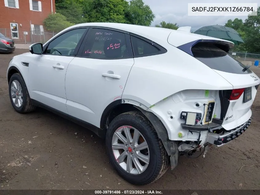 2019 Jaguar E-Pace S VIN: SADFJ2FXXK1Z66784 Lot: 39791486