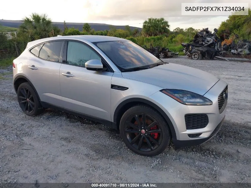 SADFP2FX7K1Z34034 2019 Jaguar E-Pace Se