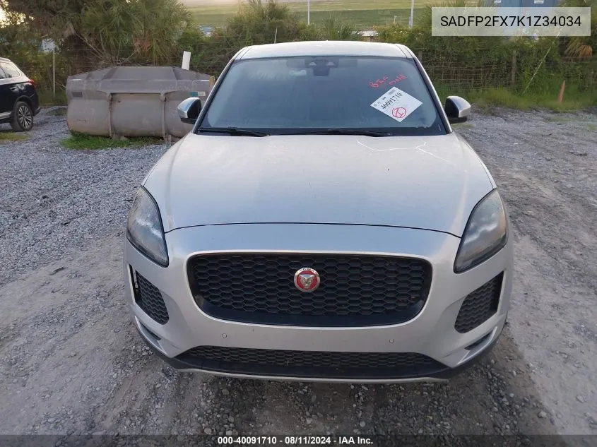 SADFP2FX7K1Z34034 2019 Jaguar E-Pace Se