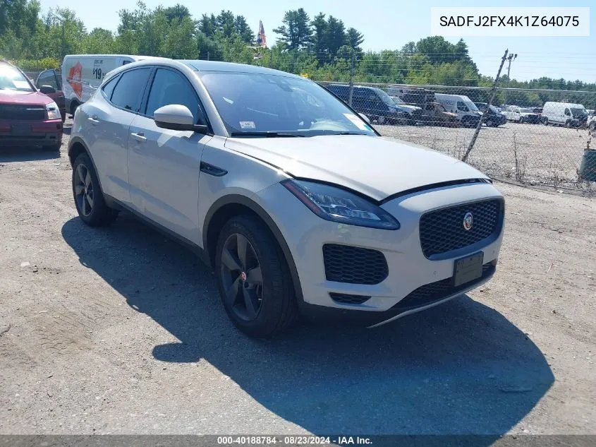 2019 Jaguar E-Pace S VIN: SADFJ2FX4K1Z64075 Lot: 40188784