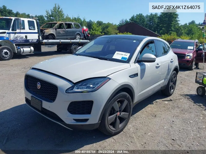 SADFJ2FX4K1Z64075 2019 Jaguar E-Pace S