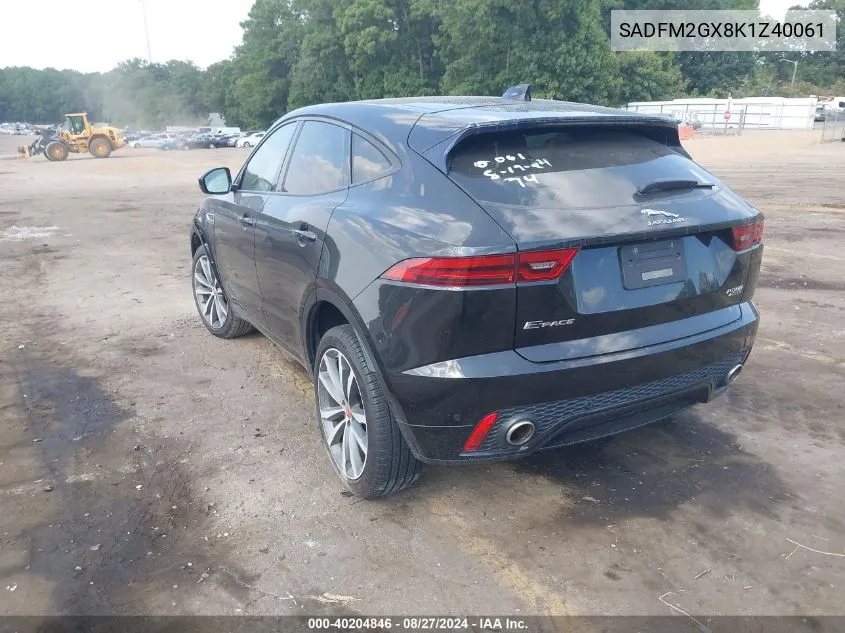 2019 Jaguar E-Pace R-Dynamic Hse VIN: SADFM2GX8K1Z40061 Lot: 40204846