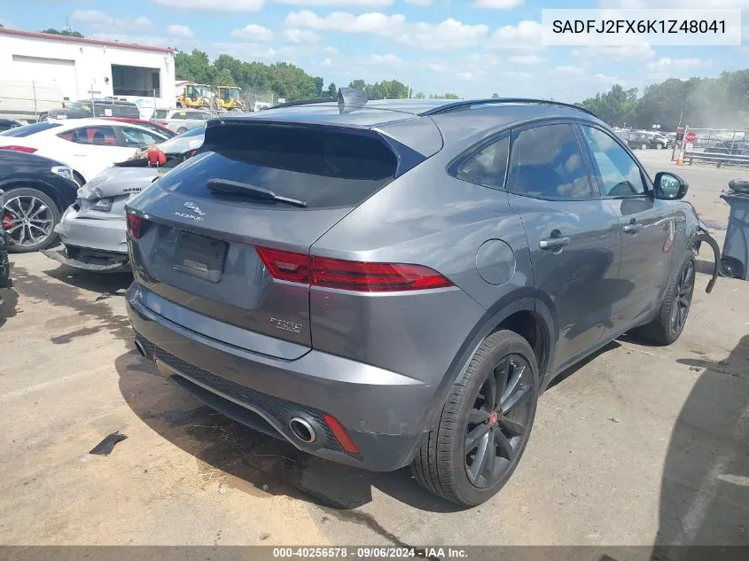 2019 Jaguar E-Pace S VIN: SADFJ2FX6K1Z48041 Lot: 40256578