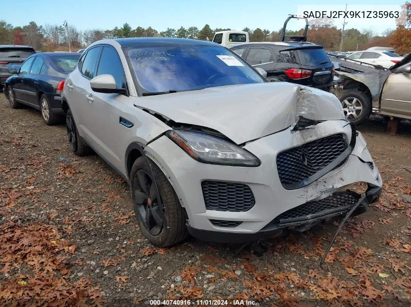 2019 Jaguar E-Pace S VIN: SADFJ2FX9K1Z35963 Lot: 40740916