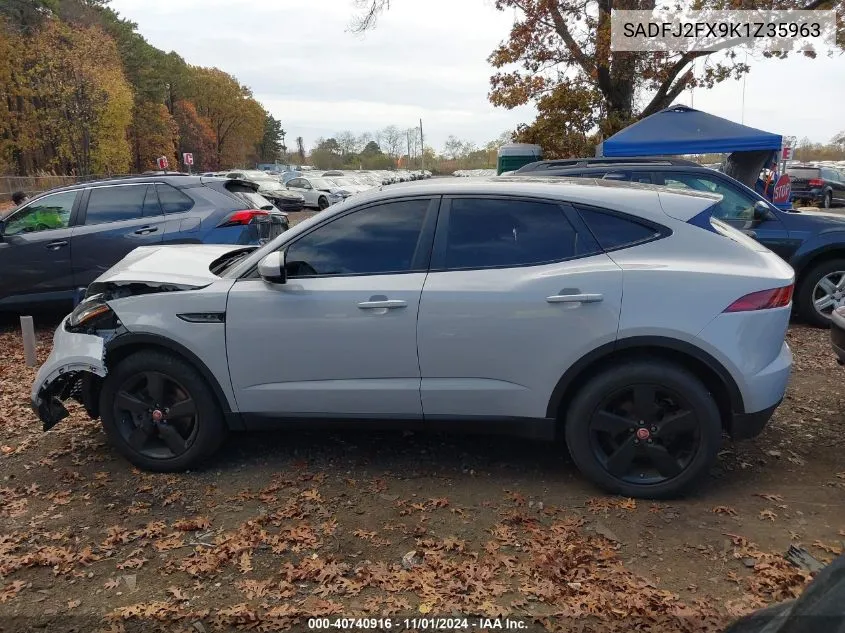 2019 Jaguar E-Pace S VIN: SADFJ2FX9K1Z35963 Lot: 40740916