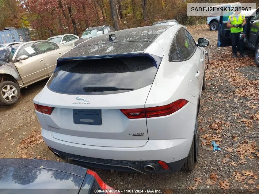 2019 Jaguar E-Pace S VIN: SADFJ2FX9K1Z35963 Lot: 40740916