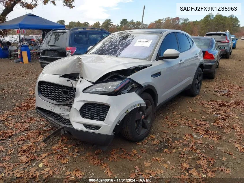 2019 Jaguar E-Pace S VIN: SADFJ2FX9K1Z35963 Lot: 40740916