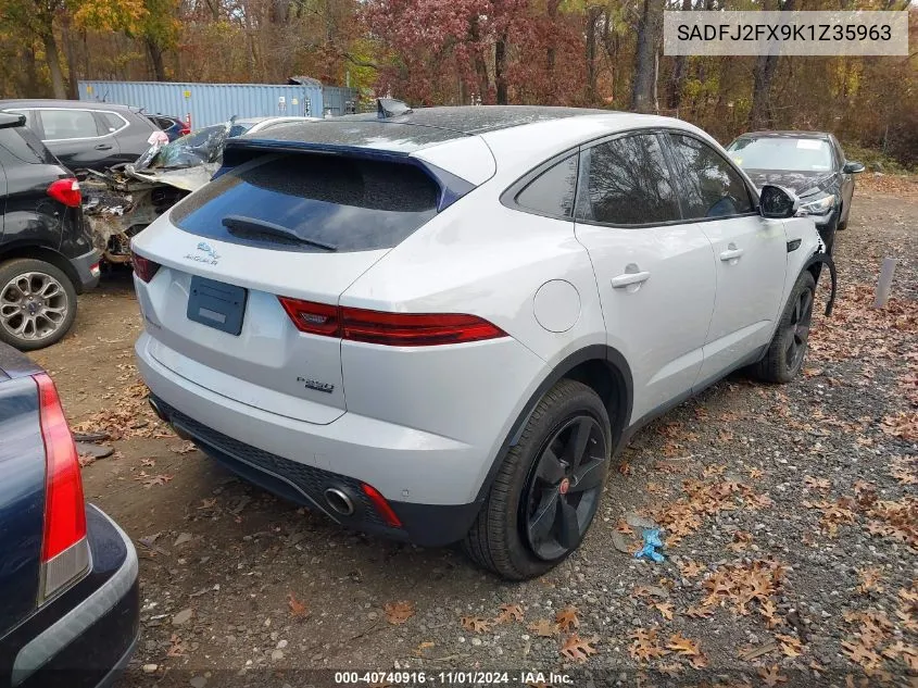 2019 Jaguar E-Pace S VIN: SADFJ2FX9K1Z35963 Lot: 40740916