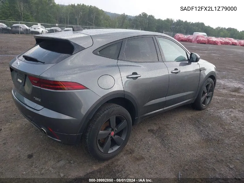 2020 Jaguar E-Pace Checkered Flag Edition P250 Awd Automatic VIN: SADF12FX2L1Z79000 Lot: 39992850