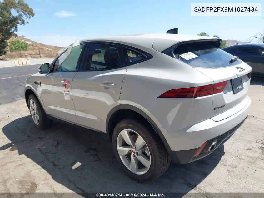 SADFP2FX9M1027434 2021 Jaguar E-Pace Se P250 Awd Automatic