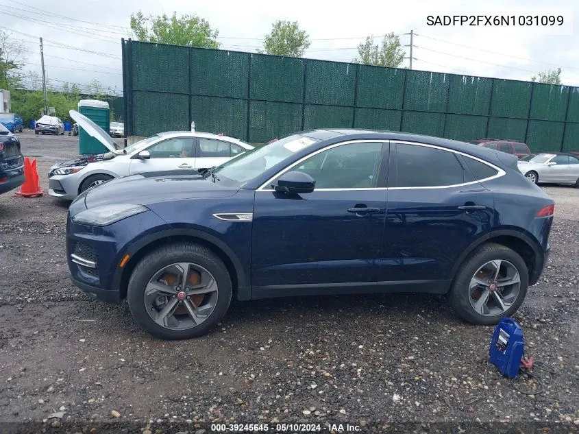 SADFP2FX6N1031099 2022 Jaguar E-Pace Se P250 Awd Automatic