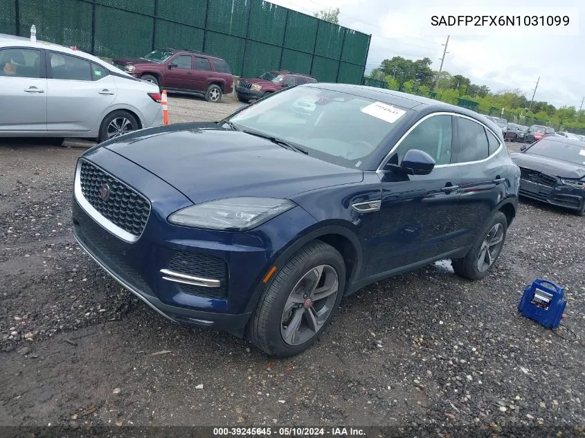 SADFP2FX6N1031099 2022 Jaguar E-Pace Se P250 Awd Automatic