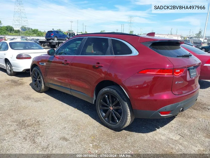 2017 Jaguar F-Pace 35T Prestige VIN: SADCK2BV8HA497966 Lot: 39758502