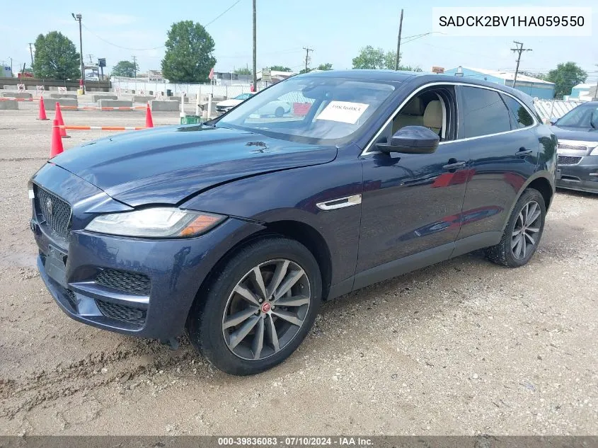 2017 Jaguar F-Pace 35T Prestige VIN: SADCK2BV1HA059550 Lot: 39836083