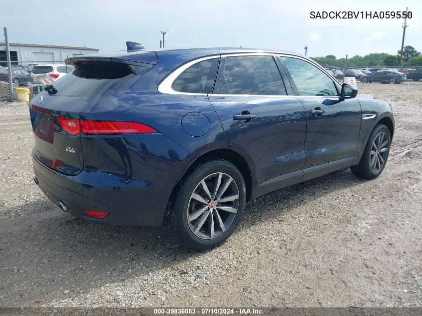 2017 Jaguar F-Pace 35T Prestige VIN: SADCK2BV1HA059550 Lot: 39836083