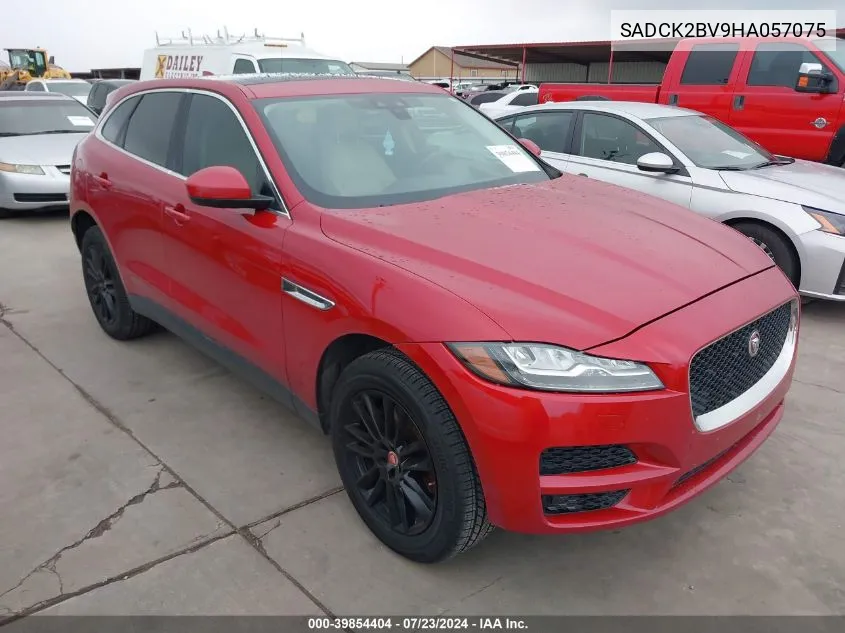 2017 Jaguar F-Pace 35T Prestige VIN: SADCK2BV9HA057075 Lot: 39854404