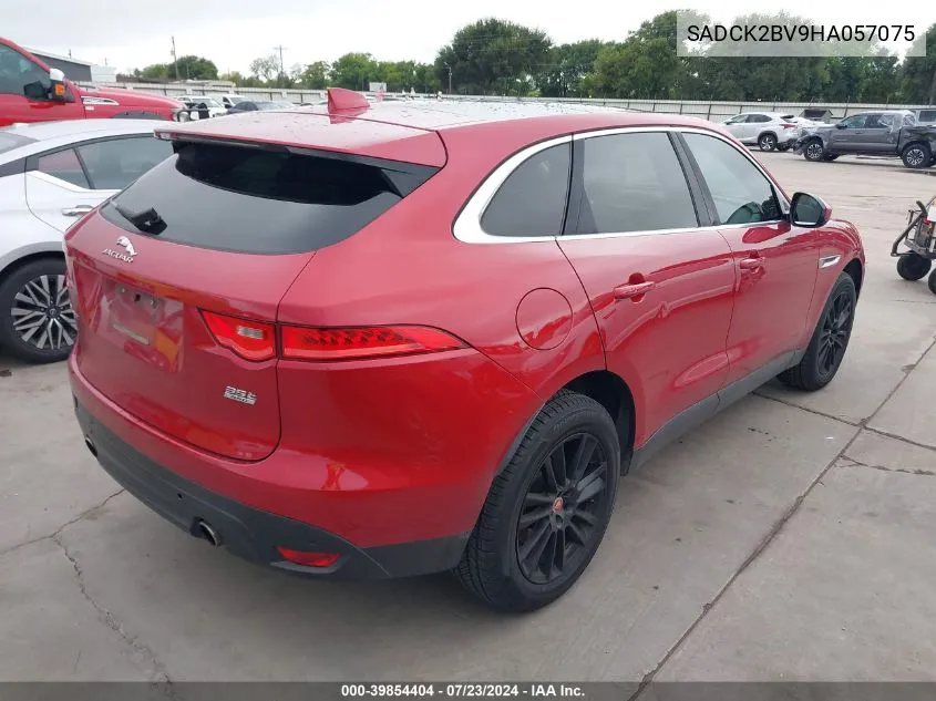 2017 Jaguar F-Pace 35T Prestige VIN: SADCK2BV9HA057075 Lot: 39854404