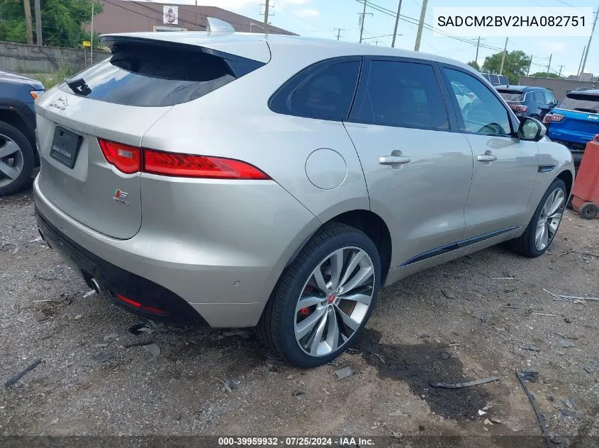 SADCM2BV2HA082751 2017 Jaguar F-Pace S