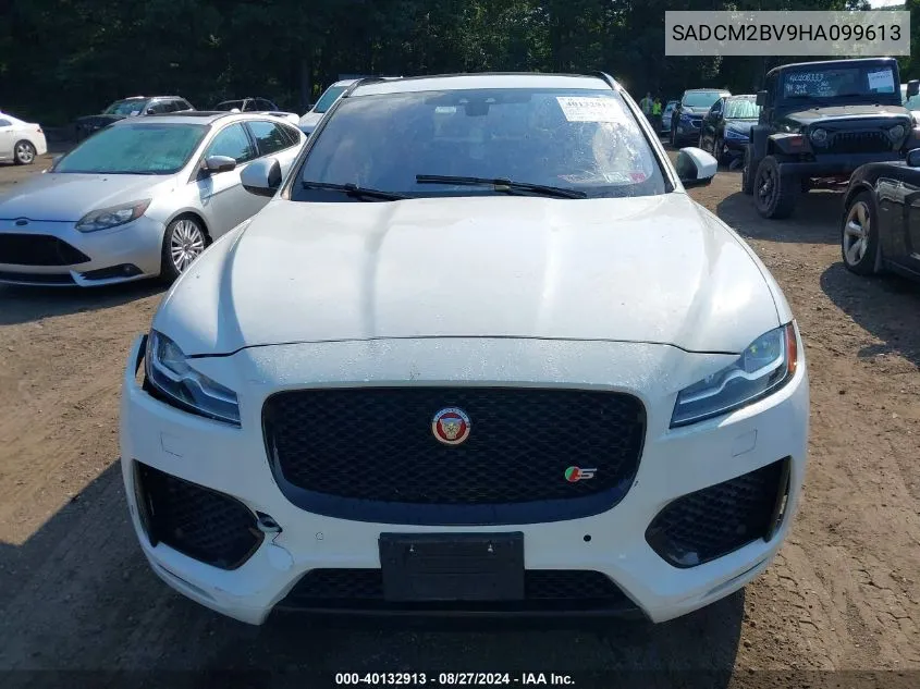 2017 Jaguar F-Pace S VIN: SADCM2BV9HA099613 Lot: 40132913