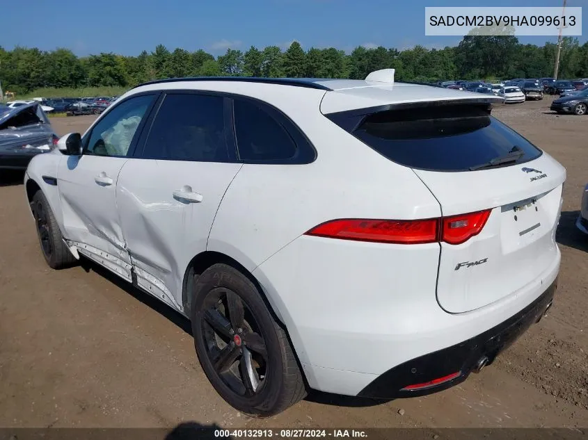 2017 Jaguar F-Pace S VIN: SADCM2BV9HA099613 Lot: 40132913