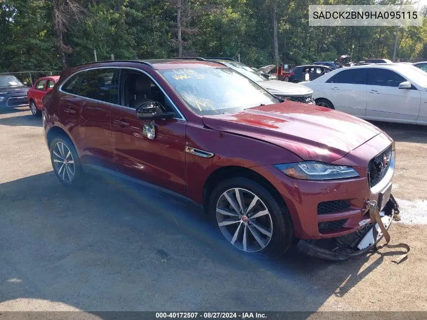 2017 Jaguar F-Pace 20D Prestige VIN: SADCK2BN9HA095115 Lot: 40172507