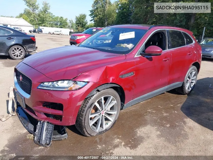 2017 Jaguar F-Pace 20D Prestige VIN: SADCK2BN9HA095115 Lot: 40172507