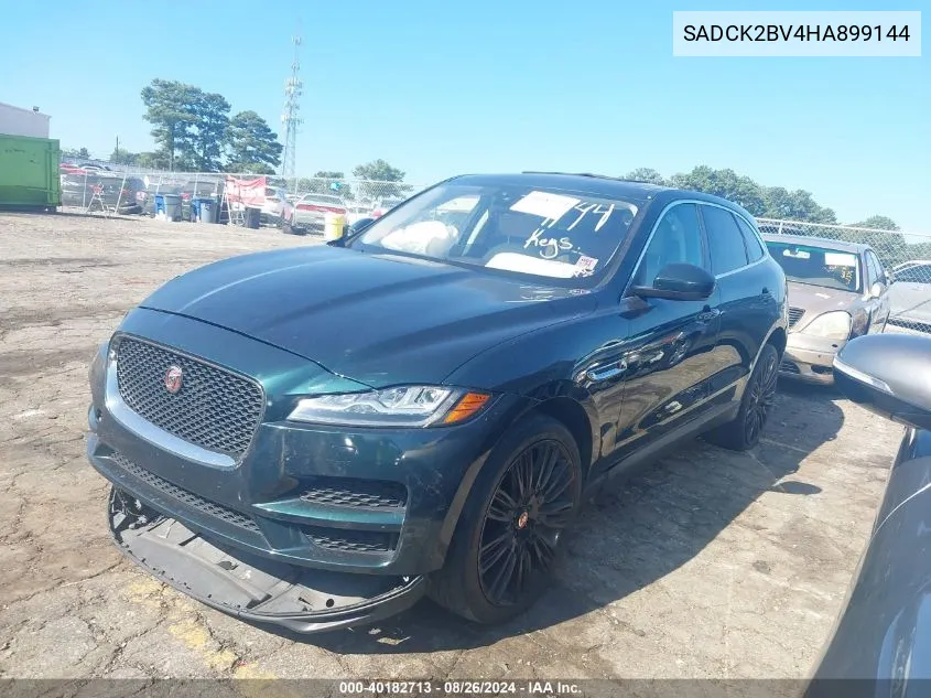 2017 Jaguar F-Pace 35T Prestige VIN: SADCK2BV4HA899144 Lot: 40182713