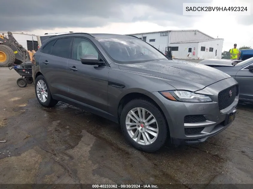 2017 Jaguar F-Pace 35T Prestige VIN: SADCK2BV9HA492324 Lot: 40233362