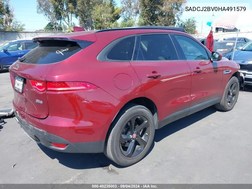 2017 Jaguar F-Pace 35T Premium VIN: SADCJ2BV0HA491579 Lot: 40235003