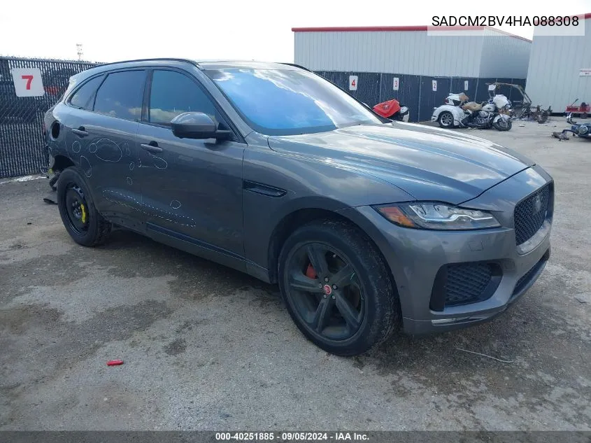 2017 Jaguar F-Pace S VIN: SADCM2BV4HA088308 Lot: 40251885