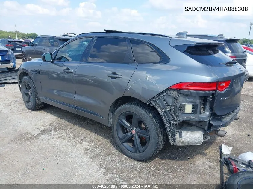 2017 Jaguar F-Pace S VIN: SADCM2BV4HA088308 Lot: 40251885