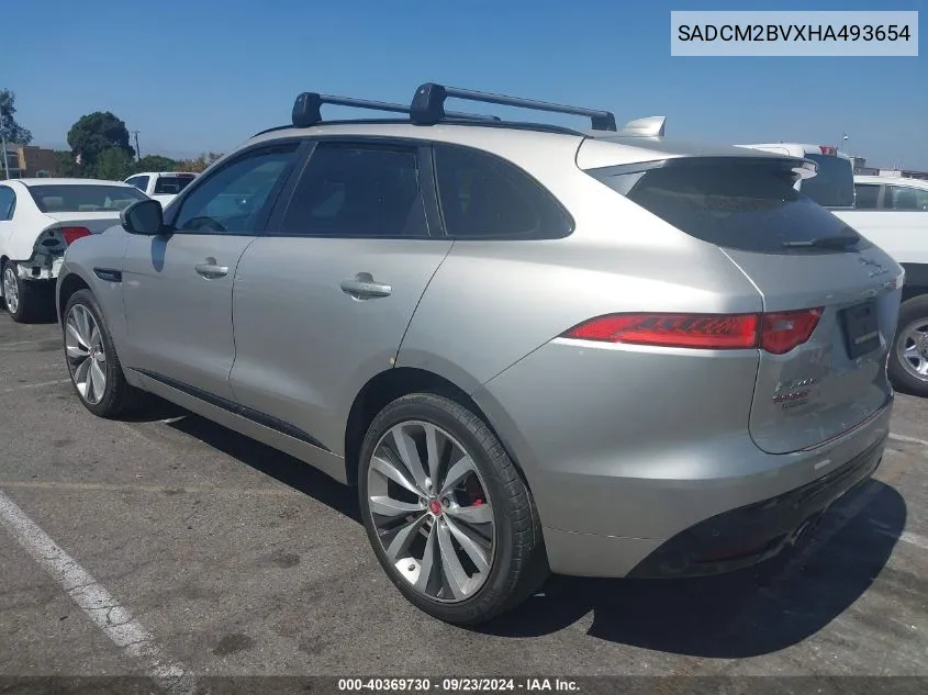 2017 Jaguar F-Pace S VIN: SADCM2BVXHA493654 Lot: 40369730