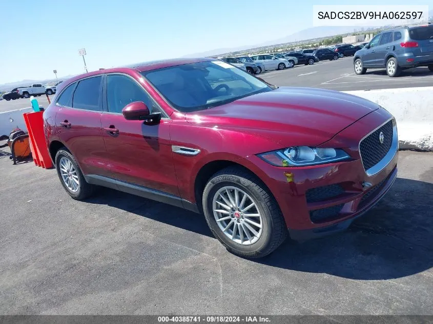 2017 Jaguar F-Pace 35T VIN: SADCS2BV9HA062597 Lot: 40385741