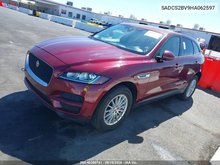 2017 Jaguar F-Pace 35T VIN: SADCS2BV9HA062597 Lot: 40385741